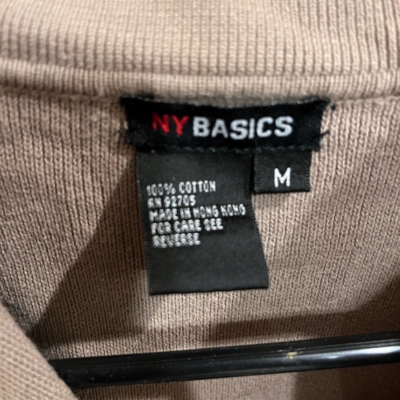 Men’s NY BASIC EDITIONS Gray Crewneck Sweater Medium - Picture 4 of 7